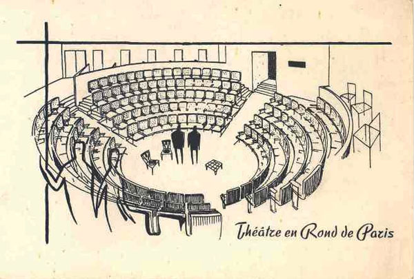 Le Théâtre en Rond, scène circulaire d'avant-garde rue Frochot à Paris